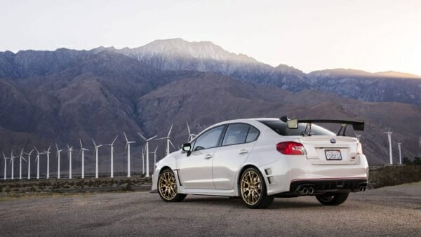 Subaru WRX STI S209 - left rear view