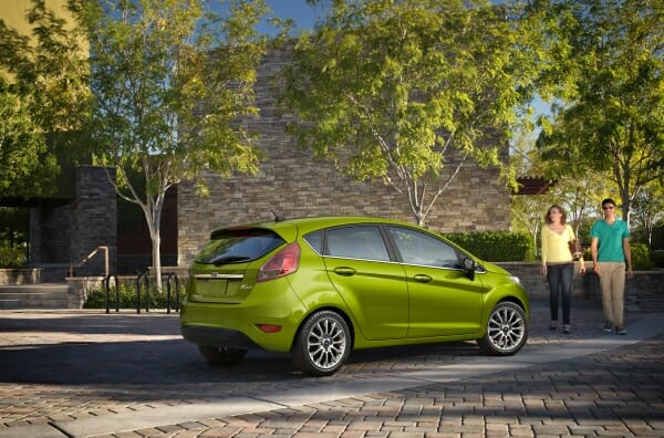 green 2019 Ford Fiesta hatchback