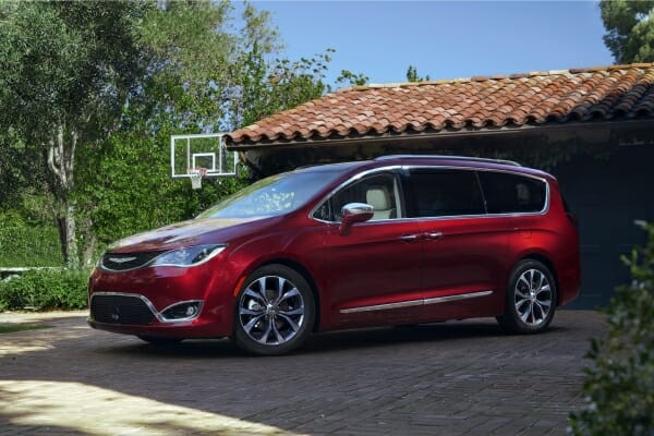 Red 2019 Chrysler Pacifica