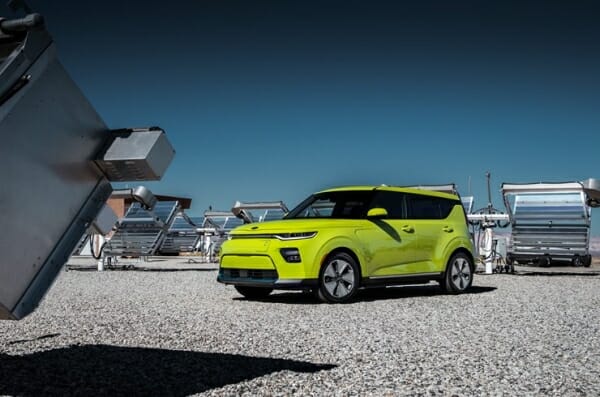 green 2019 Kia Soul EV