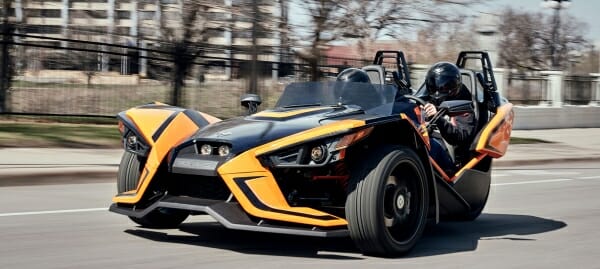 Test drive a Polaris Slingshot