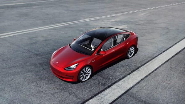 red 2019 Tesla Model 3