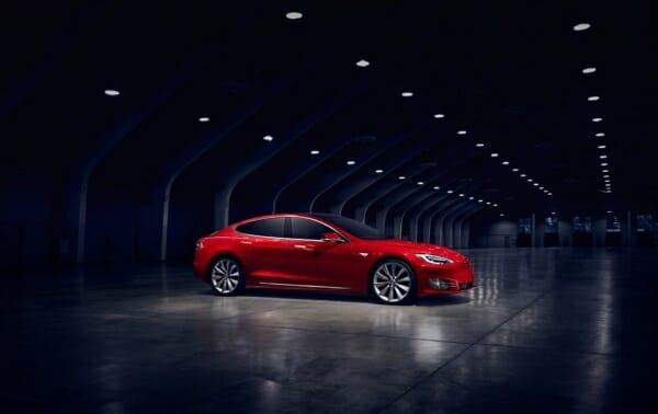 Red Tesla Model S