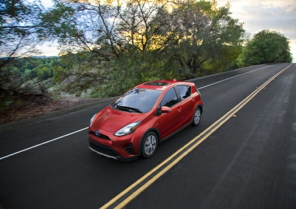 2018 Toyota PriusC left front view