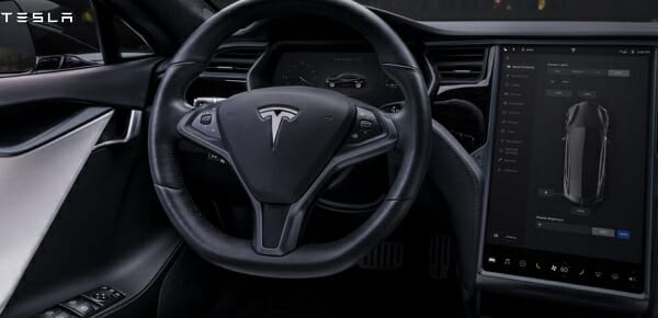 tesla interior