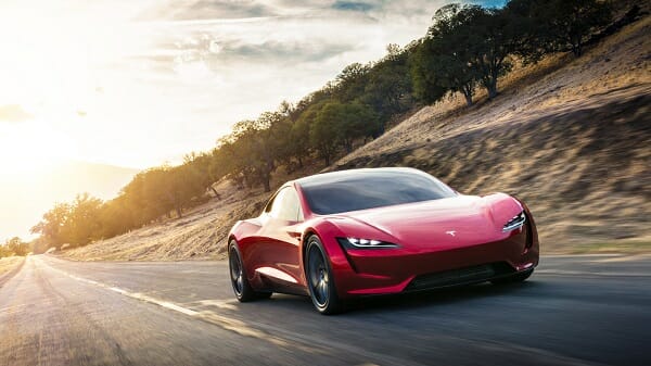 Tesla Roadster - right front view